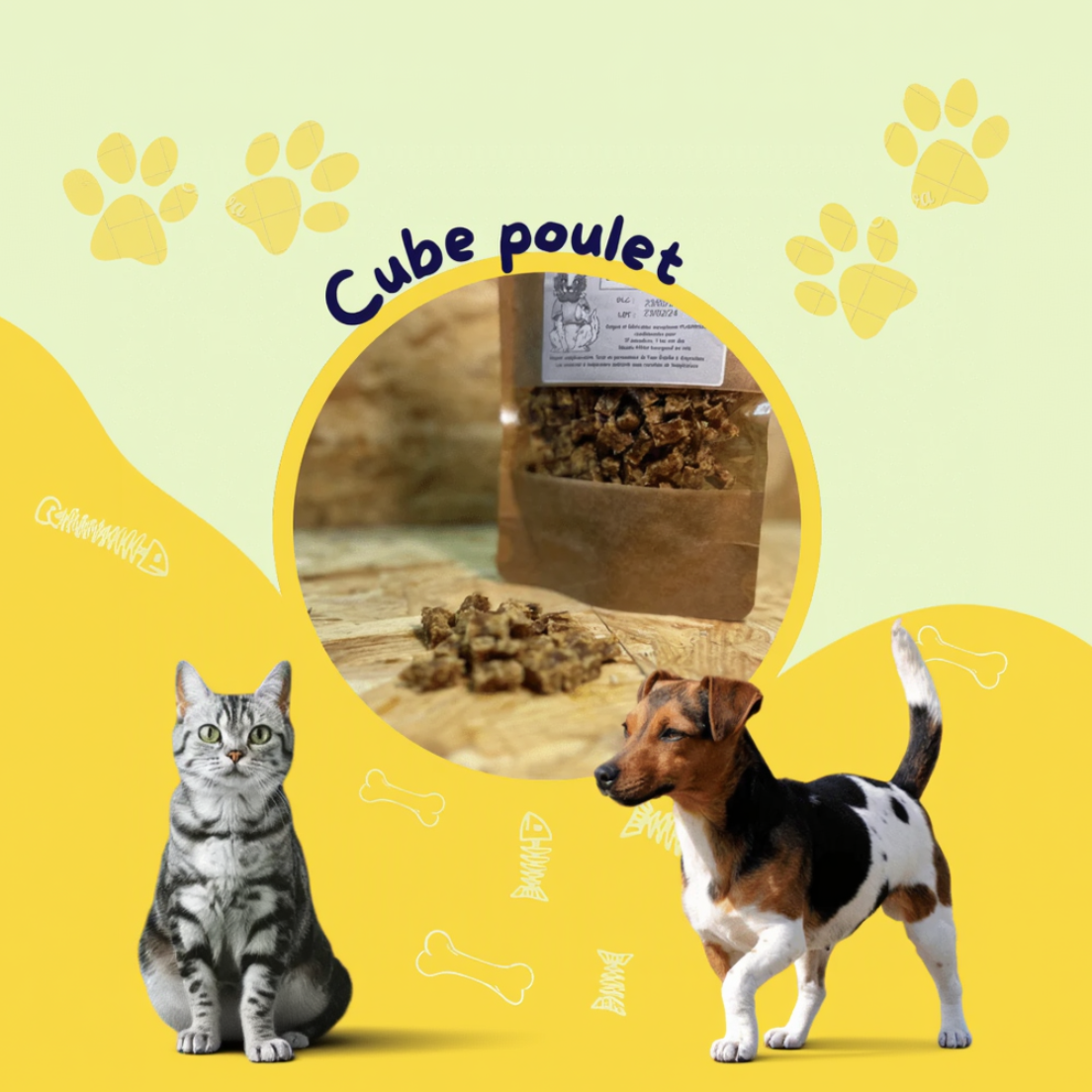 Cubes de poulet 100g