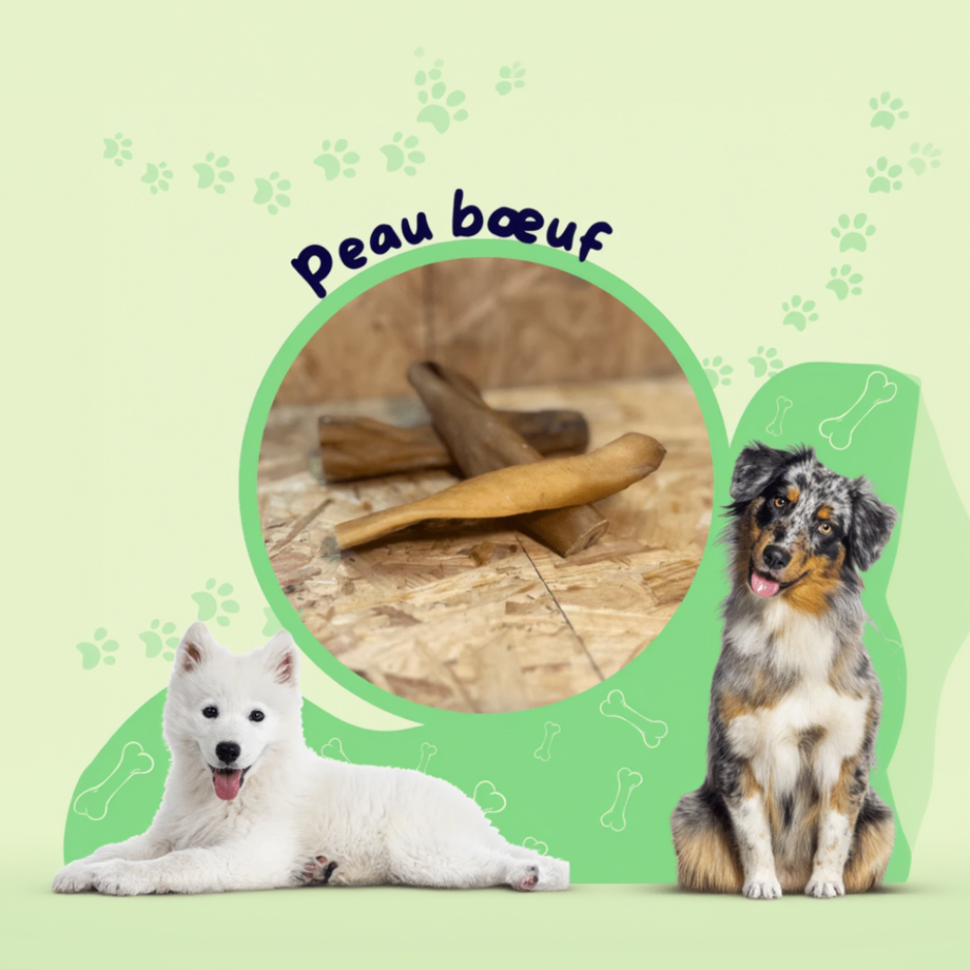 Peaux de bœuf sans poils 100g
